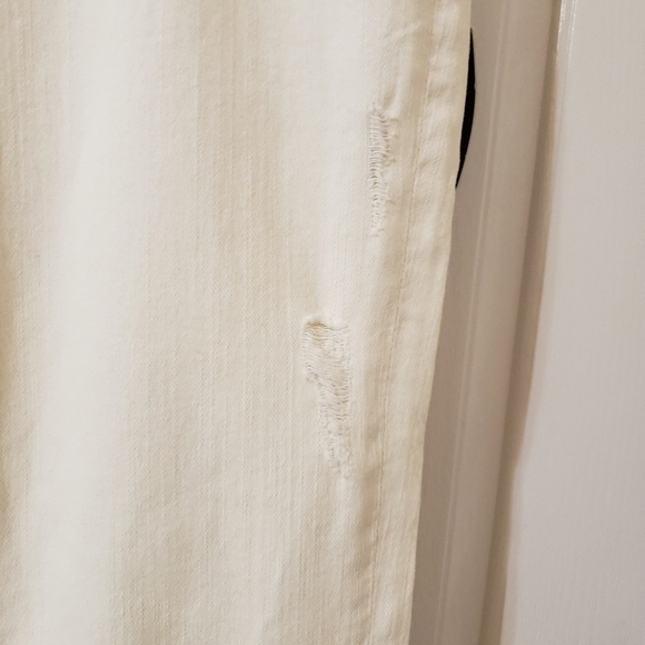 7 For All Mankind Size 30 Bootcut Women's Cream Jeans - Picture 4 of 15